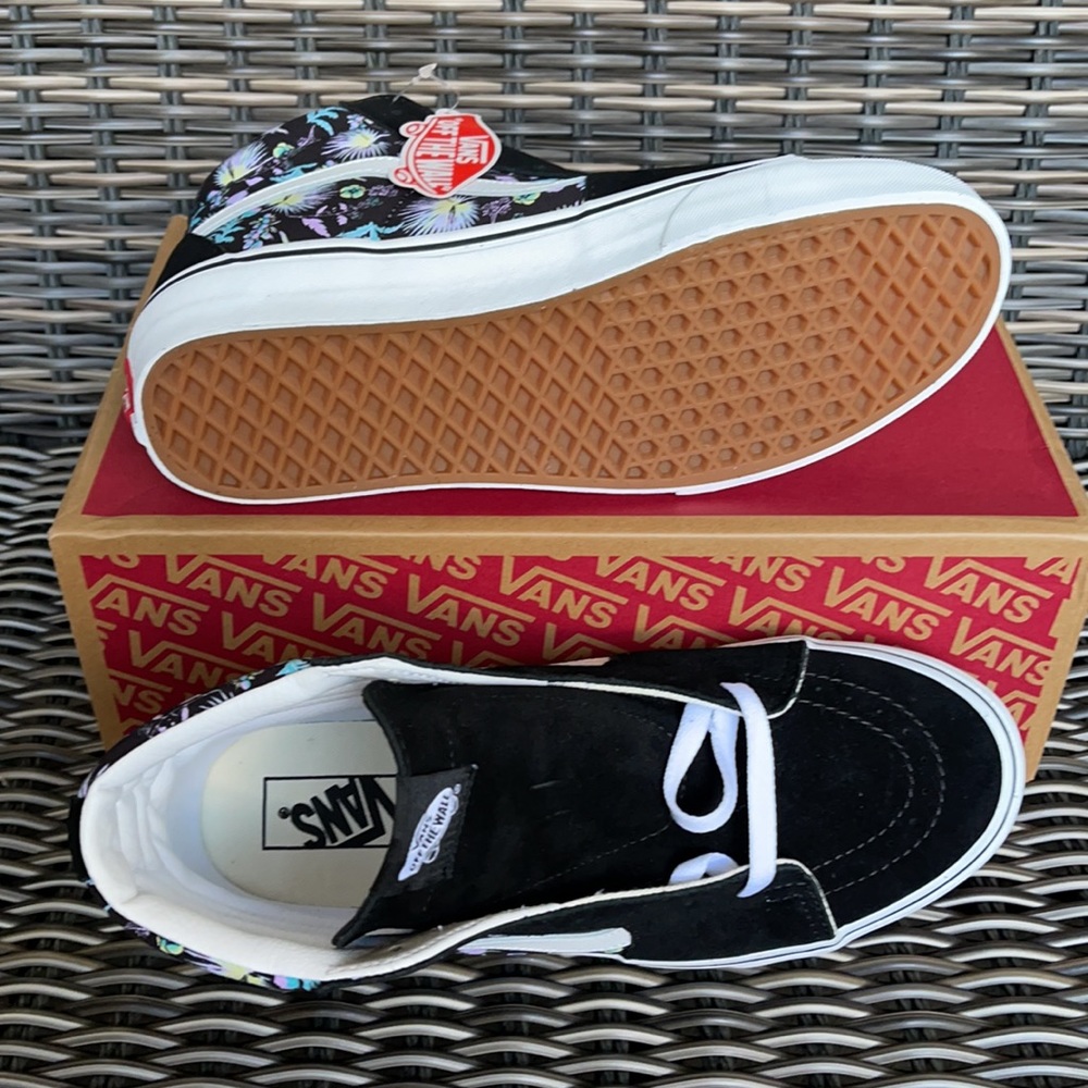 Vans Sk8-Hi Paradise Floral Black/True White MENS - Picture 4 of 16